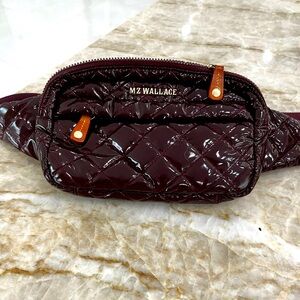 MZ Wallace patent leather maroon cross body bag! Excellent condition!